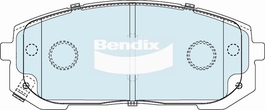 Bendix-AU DB2611 4WD - Гальмівні колодки, дискові гальма autocars.com.ua