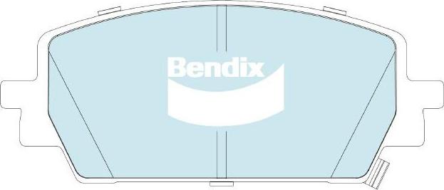 Bendix-AU DB2641 4WD - Гальмівні колодки, дискові гальма autocars.com.ua