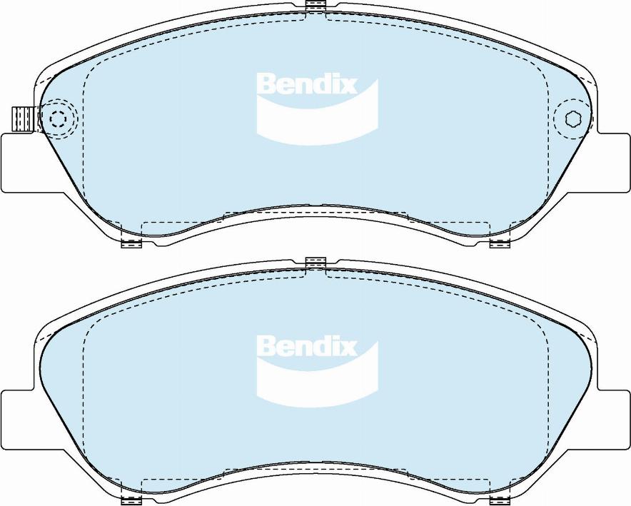 Bendix-AU DB2655 HD - Гальмівні колодки, дискові гальма autocars.com.ua