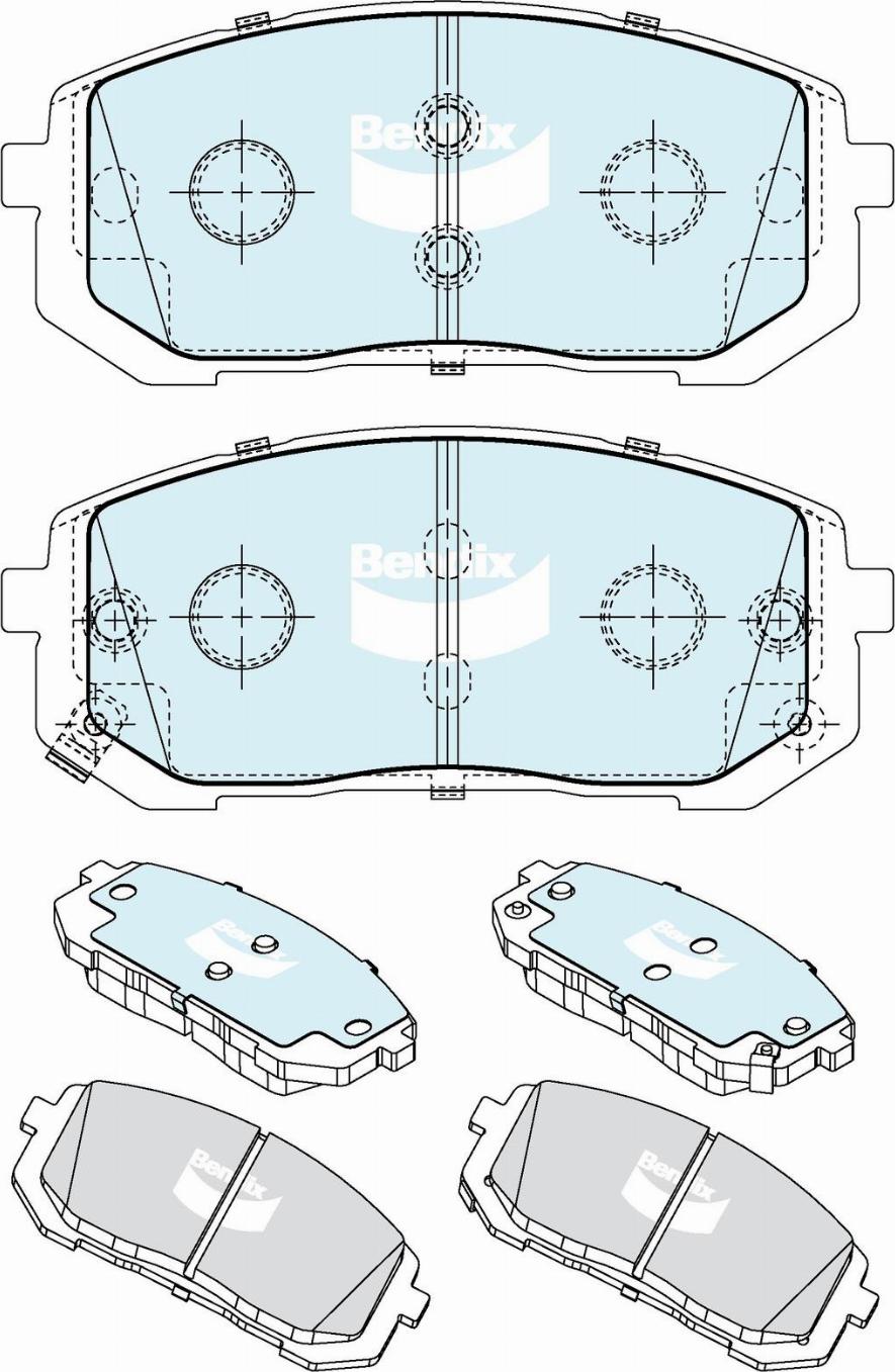 Bendix-AU DB2663 GCT - Гальмівні колодки, дискові гальма autocars.com.ua