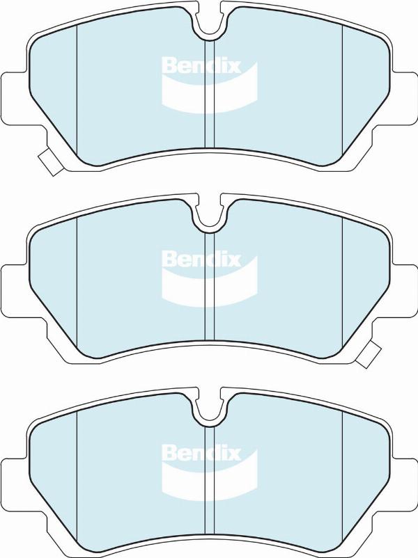 Bendix-AU DB2780HD - Гальмівні колодки, дискові гальма autocars.com.ua