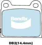 Bendix-AU DB2 EURO+ - Гальмівні колодки, дискові гальма autocars.com.ua