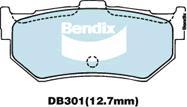 Bendix-AU DB301 GCT - Гальмівні колодки, дискові гальма autocars.com.ua