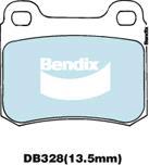 Bendix-AU DB328 EURO+ - Гальмівні колодки, дискові гальма autocars.com.ua