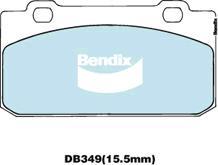 Bendix-AU DB349 GCT - Тормозные колодки, дисковые, комплект autodnr.net