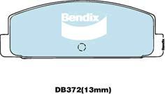 Bendix-AU DB372 GCT - Гальмівні колодки, дискові гальма autocars.com.ua