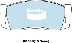 Bendix-AU DB386 GCT - Гальмівні колодки, дискові гальма autocars.com.ua