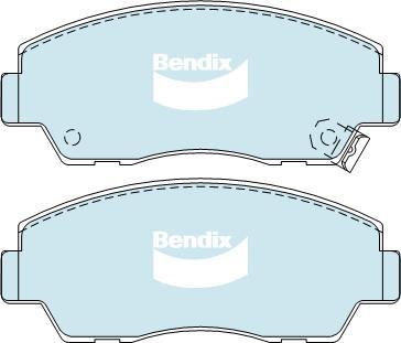 Bendix-AU DB409 -4WD - Гальмівні колодки, дискові гальма autocars.com.ua