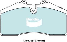 Bendix-AU DB439 ULT - Гальмівні колодки, дискові гальма autocars.com.ua