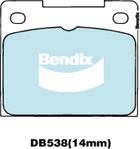 Bendix-AU DB538 GCT - Гальмівні колодки, дискові гальма autocars.com.ua