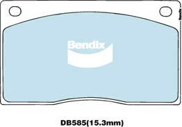 Bendix-AU DB585 GCT - Гальмівні колодки, дискові гальма autocars.com.ua