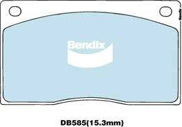Bendix-AU DB585 ULT - Гальмівні колодки, дискові гальма autocars.com.ua