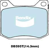 Bendix-AU DB595T GCT - Гальмівні колодки, дискові гальма autocars.com.ua
