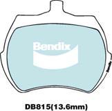 Bendix-AU DB815 GCT - Гальмівні колодки, дискові гальма autocars.com.ua