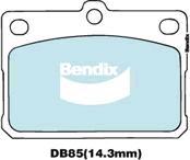 Bendix-AU DB85 GCT - Гальмівні колодки, дискові гальма autocars.com.ua