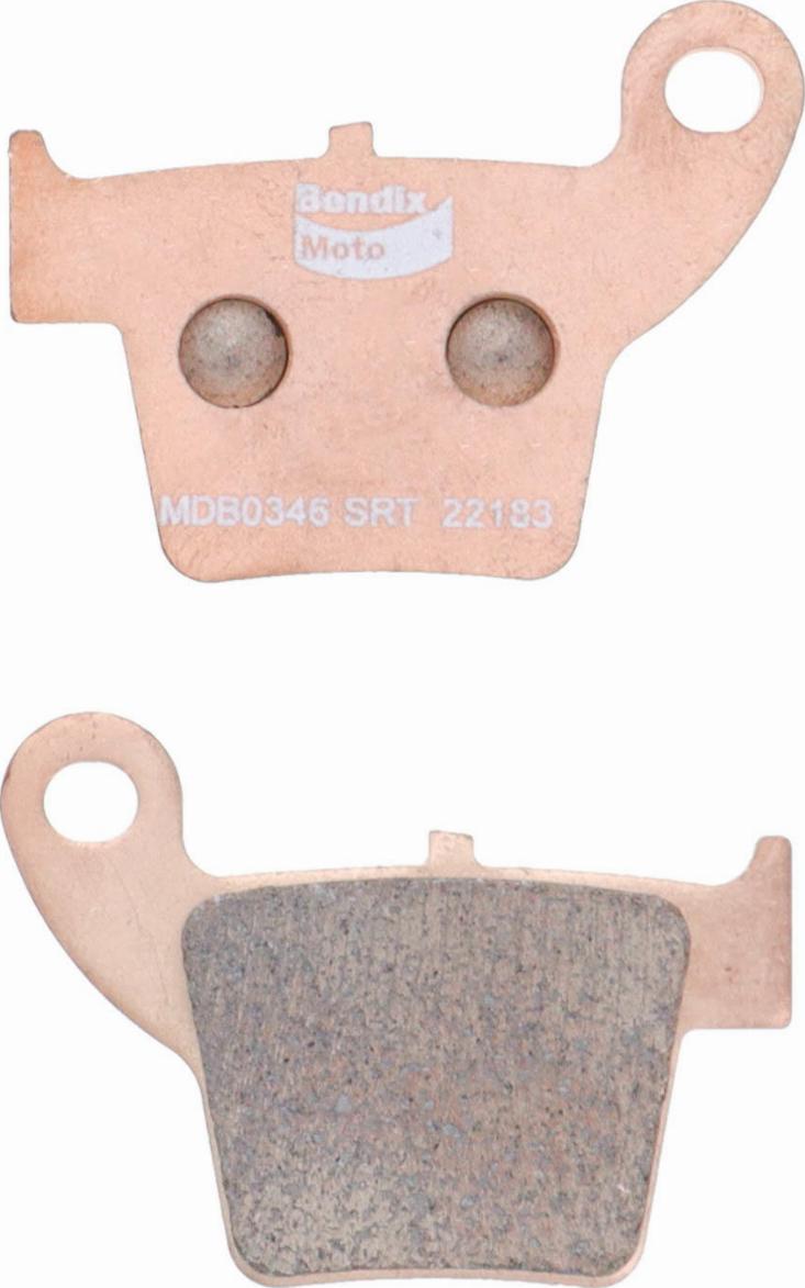 Bendix-AU MDB0346 SRT - Гальмівні колодки, дискові гальма autocars.com.ua
