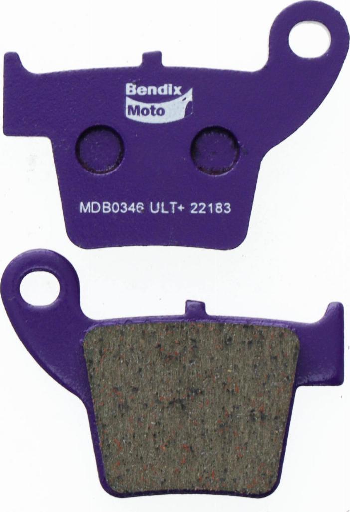 Bendix-AU MDB0346 ULT+ - Гальмівні колодки, дискові гальма autocars.com.ua