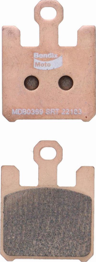 Bendix-AU MDB0369 SRT - Гальмівні колодки, дискові гальма autocars.com.ua