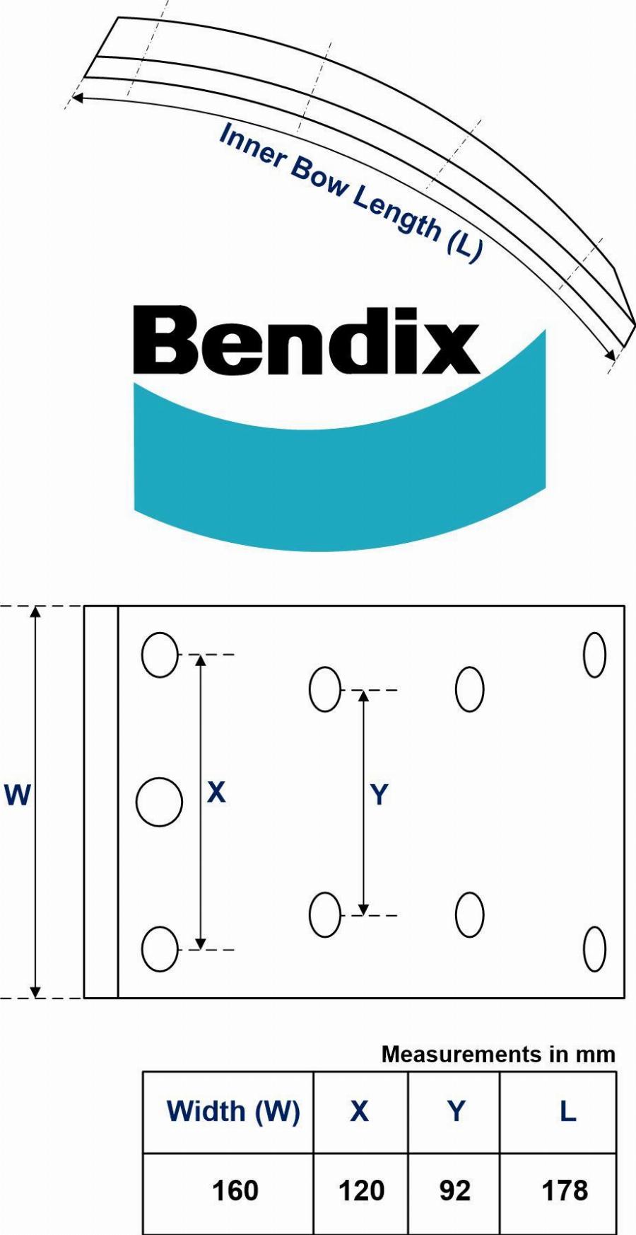 Bendix-AU MP/31/2 - Гальмівні колодки, барабанне гальмо autocars.com.ua