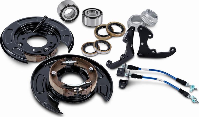 Bendix-AU U4WD-D2D302R - Комплект економічних гальм autocars.com.ua