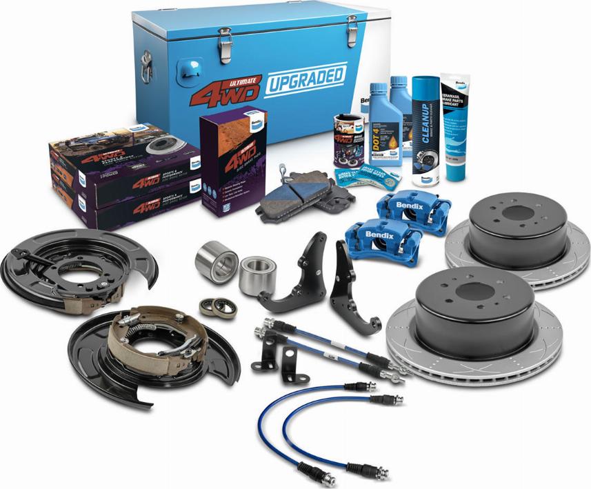 Bendix-AU U4WD-D2D305R+2 - Комплект економічних гальм autocars.com.ua