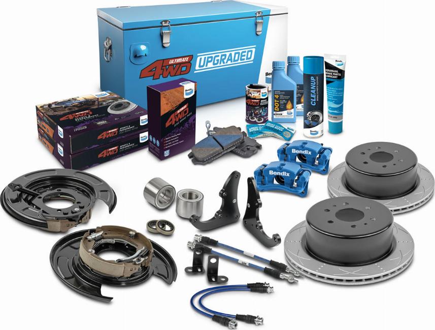 Bendix-AU U4WD-D2D305R - Комплект економічних гальм autocars.com.ua