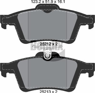 BENDIX Braking BPD1044 - Гальмівні колодки, дискові гальма autocars.com.ua