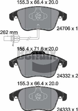 BENDIX Braking BPD1076 - Гальмівні колодки, дискові гальма autocars.com.ua