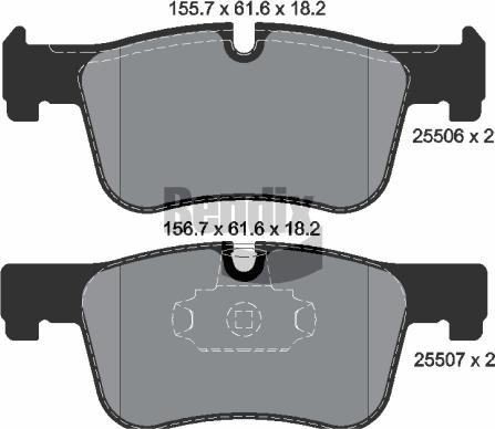 BENDIX Braking BPD1122 - Гальмівні колодки, дискові гальма autocars.com.ua