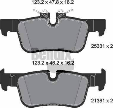 BENDIX Braking BPD1157 - Гальмівні колодки, дискові гальма autocars.com.ua
