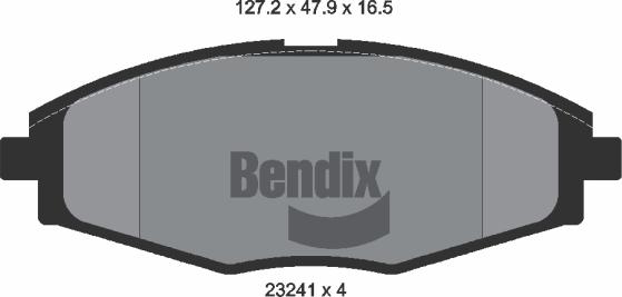 BENDIX Braking BPD1338 - Гальмівні колодки, дискові гальма autocars.com.ua