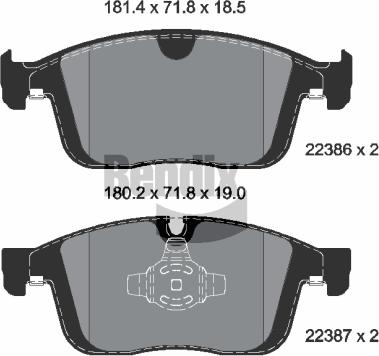 BENDIX Braking BPD1454 - Гальмівні колодки, дискові гальма autocars.com.ua