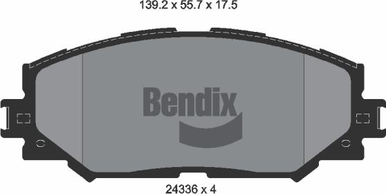 BENDIX Braking BPD1517 - Гальмівні колодки, дискові гальма autocars.com.ua