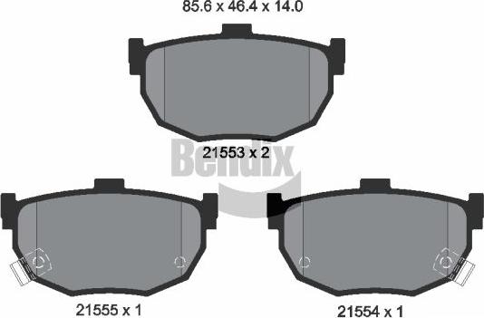 BENDIX Braking BPD1810 - Гальмівні колодки, дискові гальма autocars.com.ua