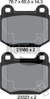 BENDIX Braking BPD1814 - Гальмівні колодки, дискові гальма autocars.com.ua