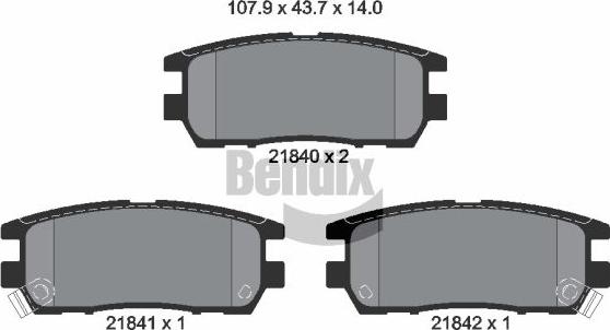 BENDIX Braking BPD1851 - Гальмівні колодки, дискові гальма autocars.com.ua