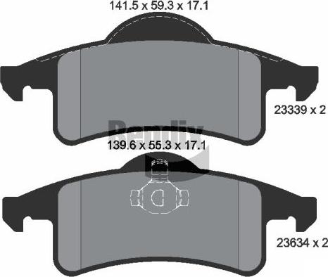 BENDIX Braking BPD1962 - Гальмівні колодки, дискові гальма autocars.com.ua