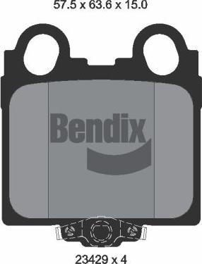 BENDIX Braking BPD1977 - Гальмівні колодки, дискові гальма autocars.com.ua