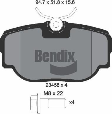 BENDIX Braking BPD1985 - Гальмівні колодки, дискові гальма autocars.com.ua
