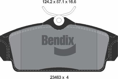 BENDIX Braking BPD1986 - Гальмівні колодки, дискові гальма autocars.com.ua