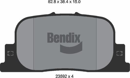 BENDIX Braking BPD2016 - Гальмівні колодки, дискові гальма autocars.com.ua