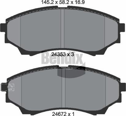 BENDIX Braking BPD2137 - Гальмівні колодки, дискові гальма autocars.com.ua
