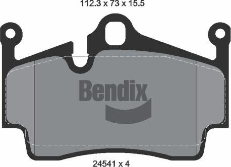 BENDIX Braking BPD2166 - Гальмівні колодки, дискові гальма autocars.com.ua
