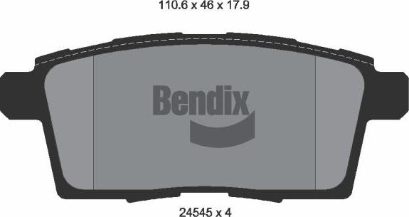 BENDIX Braking BPD2167 - Гальмівні колодки, дискові гальма autocars.com.ua