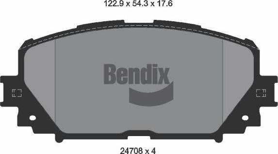 BENDIX Braking BPD2187 - Гальмівні колодки, дискові гальма autocars.com.ua