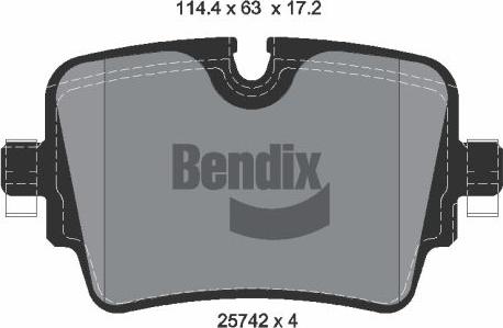 BENDIX Braking BPD2265 - Гальмівні колодки, дискові гальма autocars.com.ua