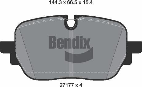 BENDIX Braking BPD2678 - Гальмівні колодки, дискові гальма autocars.com.ua