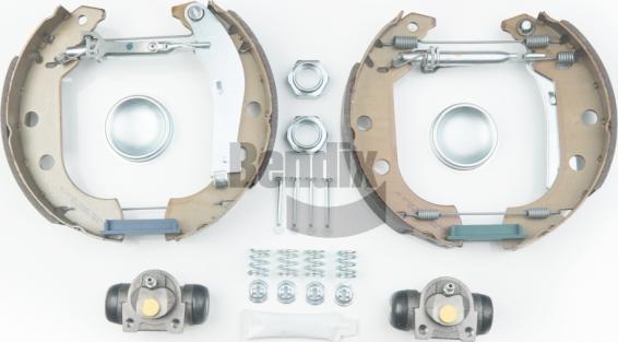 BENDIX Braking BXK1128 - Комплект гальм, барабанний механізм autocars.com.ua