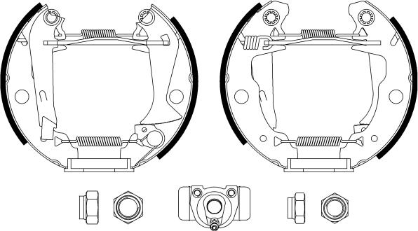 BENDIX Braking BXK2018 - Комплект гальм, барабанний механізм autocars.com.ua