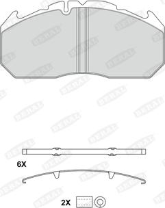 Beral 2903028004145684 - Тормозные колодки, дисковые, комплект avtokuzovplus.com.ua